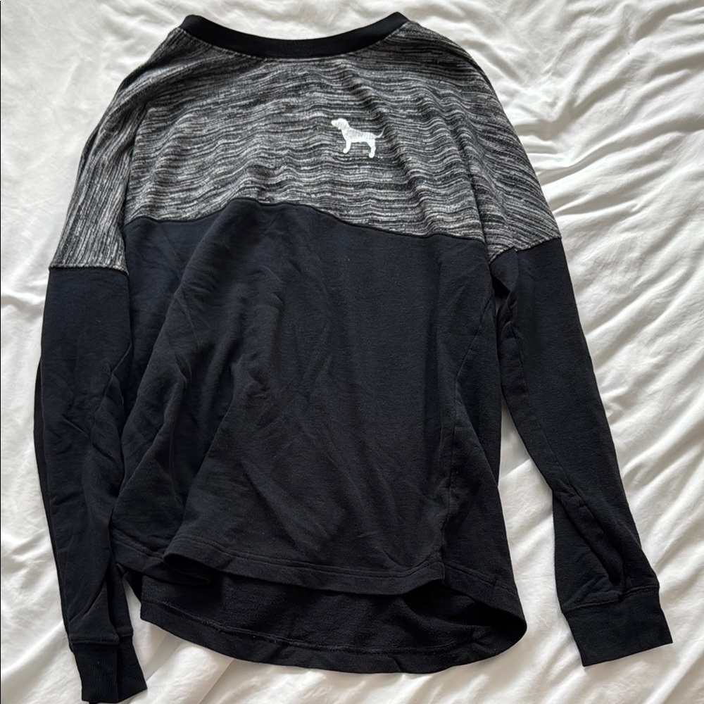 Black and Gray Long Sleeve Shirt